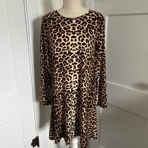 Joeoy Boutique Leopard Print Dress Large